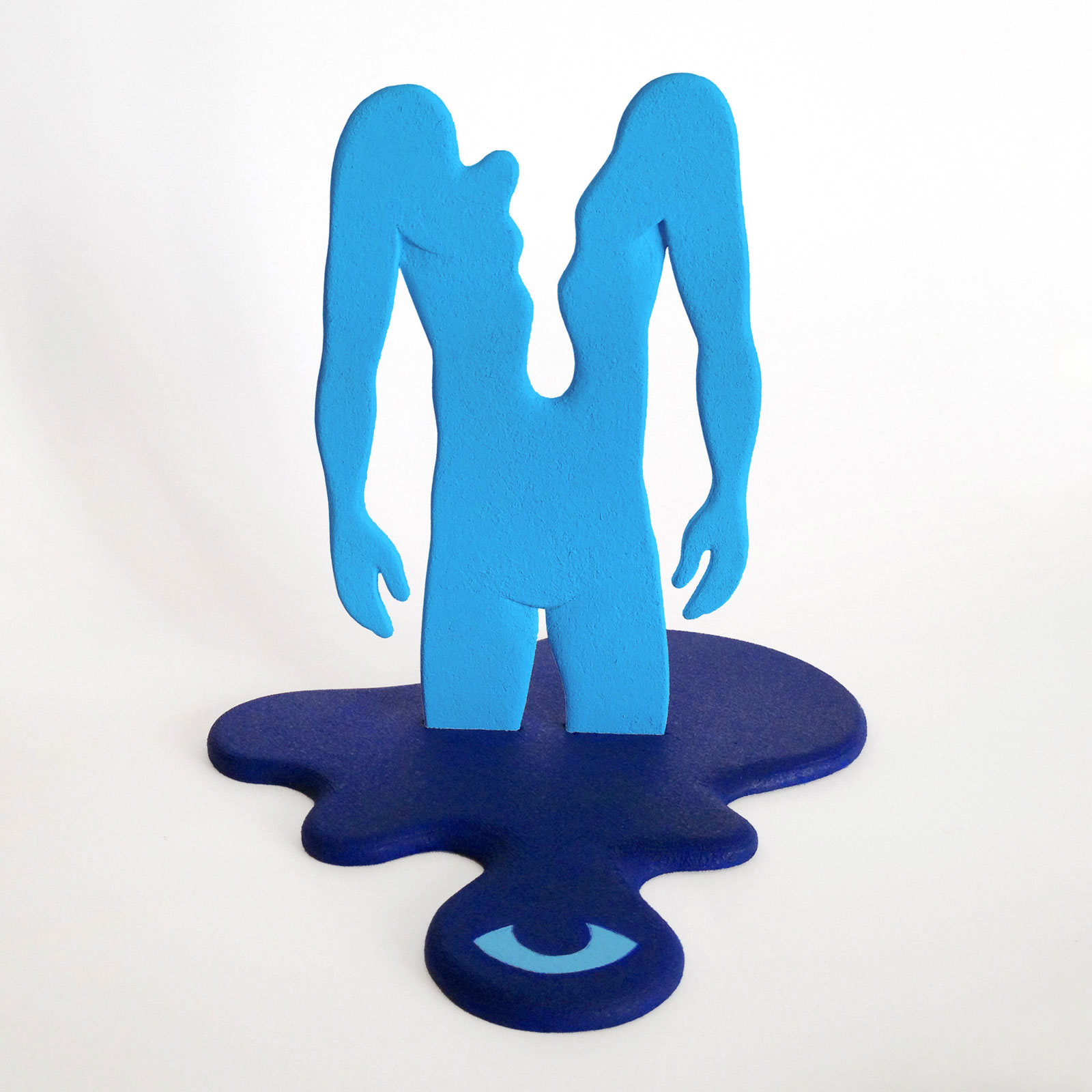 flat sculpture torso blu