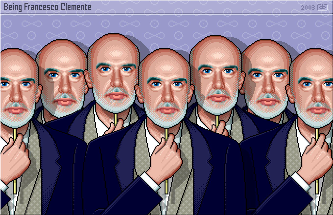 Being John Malkovich is a 1999 film directed by Spike Jonze / Francesco Clemente, Naples March 23, 1952, is an Italian contemporary artist