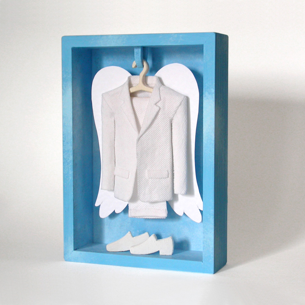 flat sculpture angel suit